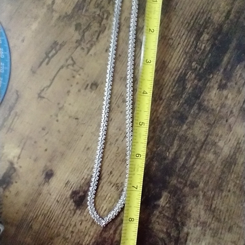 Vintage .925 Italian Silver Necklace - Picture 5 of 6